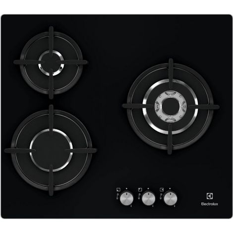 placa de gas 56cm 3 fuegos negro - EGT6633NOK - Electrolux - (1/4)