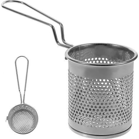 Chinesisches Fonduesieb, feinmaschiges Sieb, Seitensieb für chinesisches Fondue, Löffel (1/5)