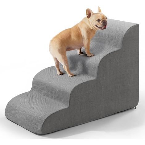 Escaliers pour Chien et Chat Rampe Mousse Haute Densité Antidérapante Marches pour Canapé et Lit Élevé (1/5)