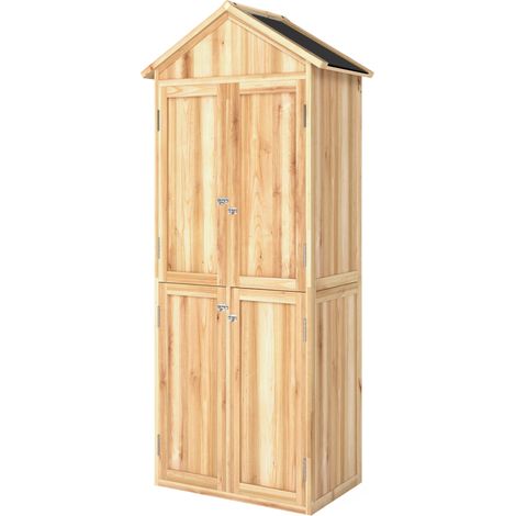 Gartengeräteschrank mit herausnehmbaren Regalböden