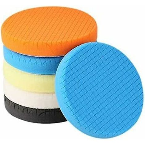 Polishing Pad, 5 Pieces 180mm/7 Inch Polishing Sponge Car Polishing Kit Polisher Pad/for RO/DA Dual Action Polisher (1/5)