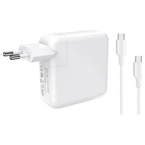 Caricabatterie CoreParts MBXAP-AC0040 da 61 W con USB-C, colore bianco. (1/2)