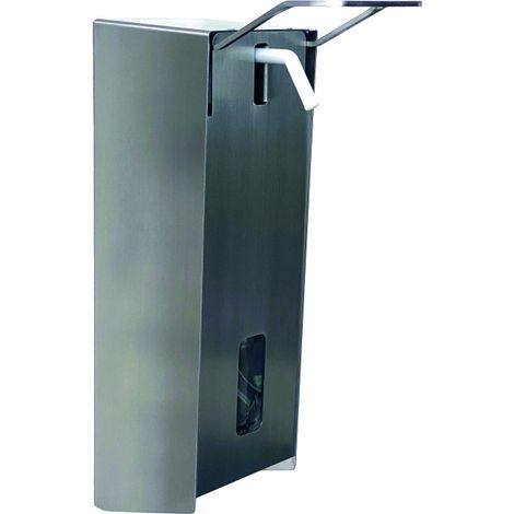 Distributeur désinfectant CAROLINA - Levier - 1L - 4 piles AA - Mural ou sur pied - Saro