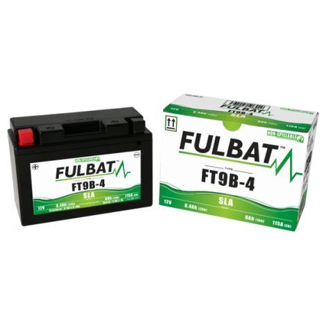 Batterie moto FULBAT FT9B-4 GEL / YT9B-4 Etanche AGM 12V / 8Ah