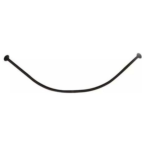 Bastone Asta Per Tenda Doccia Barra Curva Angolare Nera 90x90cm Universale 87236 -