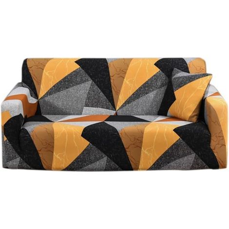 1 Housse de canapé, Tissu polyester spandex, Extensible et antidérapant, Protection 360 degrés, Pour salon famille animaux (1/3)