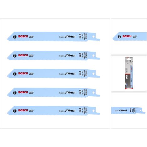 Bosch 5x  lama sega  a sciabola  S 918  AF Basic  for Metal  - 2608651780