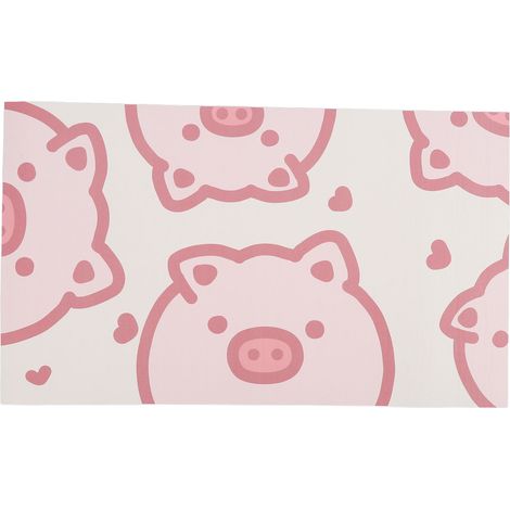Pet Feeding Mat Absorbent Quick Drying Antislip Easy To Clean Stain Resistant Cat Bowl Mat for Dogs Cats Pink (1/5)