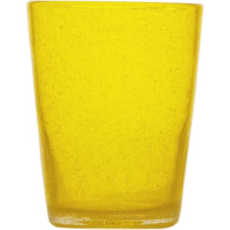 Zani Serafino Bicchiere Acqua Memento Yellow Transparent 30cl in Pasta di Vetro (1/2)