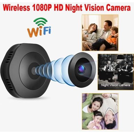 Mini Caméra Espion Wifi - Longue Autonomie - Détection de mouvements - Full HD - Noir (1/4)