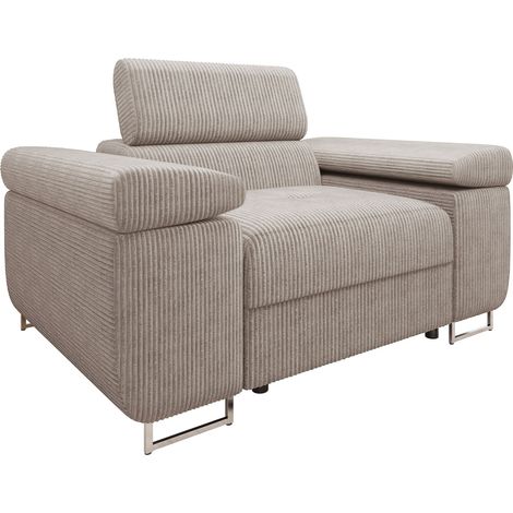 Fauteuil Comfivo Vinetum, Poso 03, 70x134x102cm, Tissu, Pieds: Métal, Plastique, 0 (1/5)