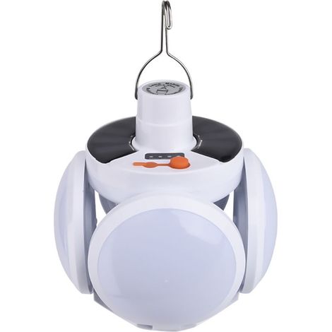 Lanterne Camping LED, Luminosité Réglable Eclairage Camping Etanche, Portable Lampe LED Rechargeable à énergie (1/5)