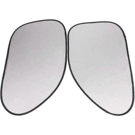 Lot de 2 pare-soleil pour vitres latérales de voiture, couleur noir et argent (1/5)