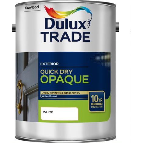 Dulux Trade Weathershield Quick Dry Opaque - White - 5L