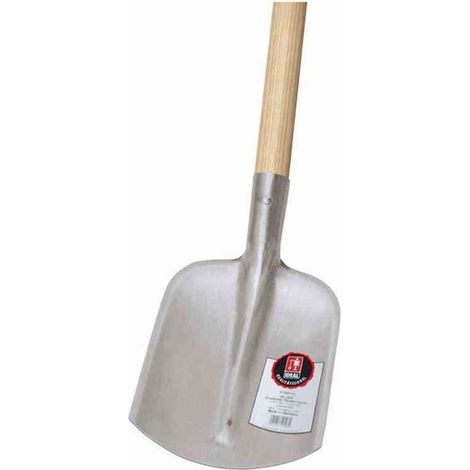 SILVER Emsländer Sandschaufel, silber poliert, Gr. 00, Dülle 1/2 gehoben, 100 cm Eschen-T-Stiel