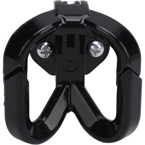 Gancio per manubrio moto, in lega di alluminio, elevata capacità di carico, regolabile a 360°, nero