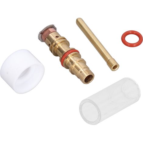 Kit d'accessoires pour torche de soudage TIG, buse en verre pour soudeuse à l'argon de 2,4 mm WP-17/18/26 (1/5)