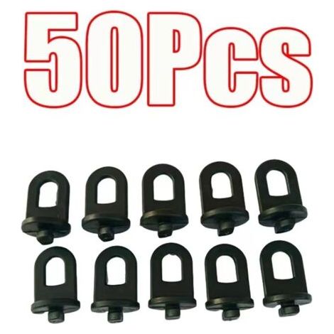 Lot de 50 clips de fixation en plastique pour serre (1/5)