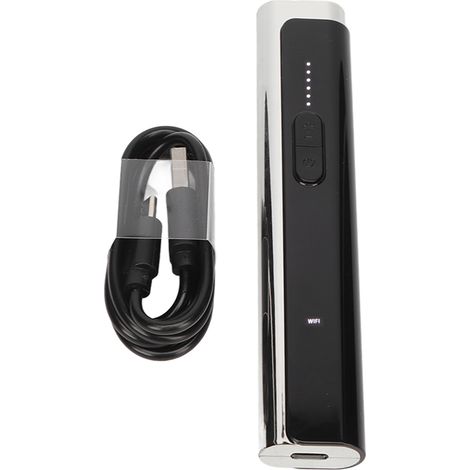 Détecteur de signaux sans fil rechargeable, 6 niveaux de sensibilité, en forme de stylo, scanner de signaux RF pour caméras cachées, argent. (1/5)