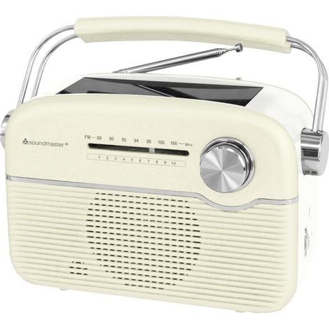 soundmaster TR480BE Radio a batteria FM FM Pannello solare Beige (1/2)