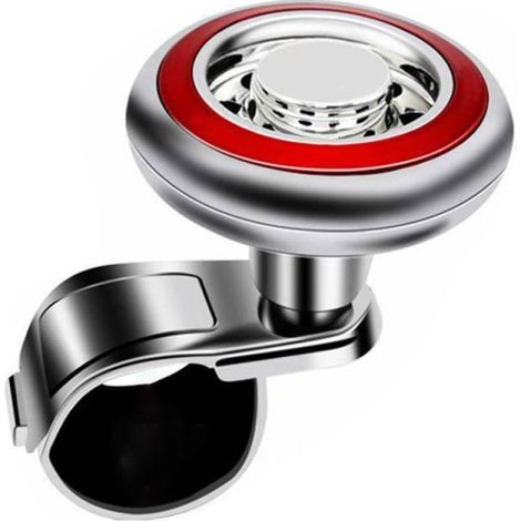 Apto para manijas de volante universales de puertas de coche, manija de volante universal ajustable en altura para volantes universales, palanca de potencia de alta calidad, rojo