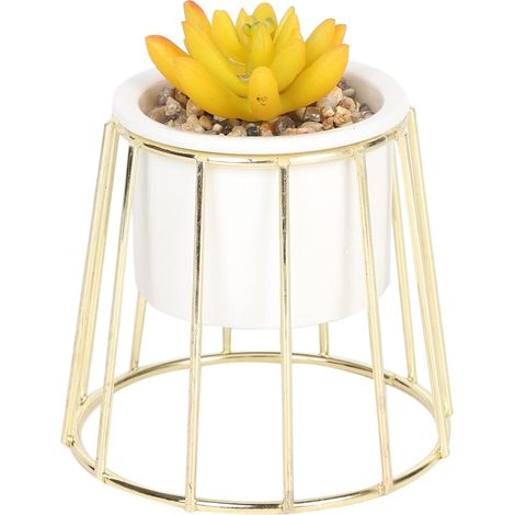 Plante Artificielle Imitation Ocre pour la Maison, Le Bureau, la Salle de Bain, la décoration d'intérieur, Small (1/2)