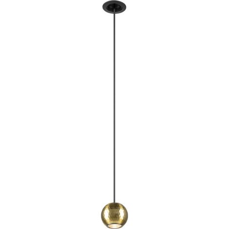 Suspension encastrée Dysko noir avec or - 1010359