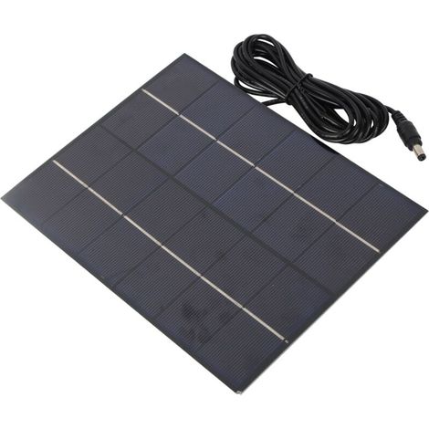 Panneau solaire portable 5.5W 6V en silicium polycristallin avec port DC pour chargeur de batterie DIY