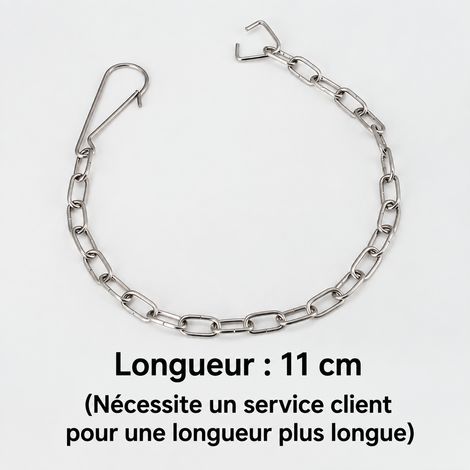 Chaîne pour mécanisme de chasse d'eau réservoir de WC toilette pièce de rechange levier et clapet sanitaire – Livraison gratuite