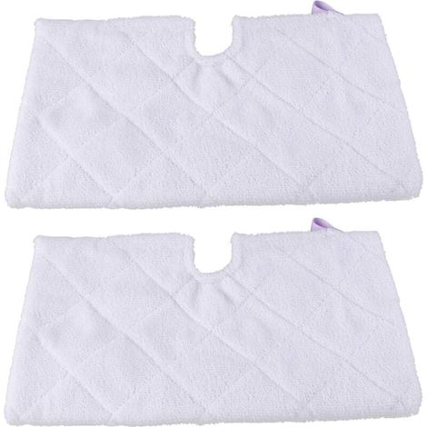 Used for Shark S3901, Replacement Microfiber Steam Mop Pad, Cleaning Accessories S3550, S3501, S3601, S3901, White/2X Steam Pads