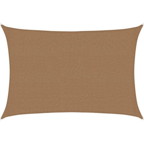 Voile d'ombrage, Voile de Parasol, Toile Ombrage 160 g,m² Taupe 2,5x3,5 m PEHD CON104969 DESIGN IN (1/5)