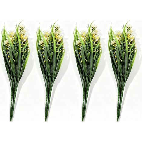 Pieces Indoor and Outdoor Plastic Flower with Stem (1/5)