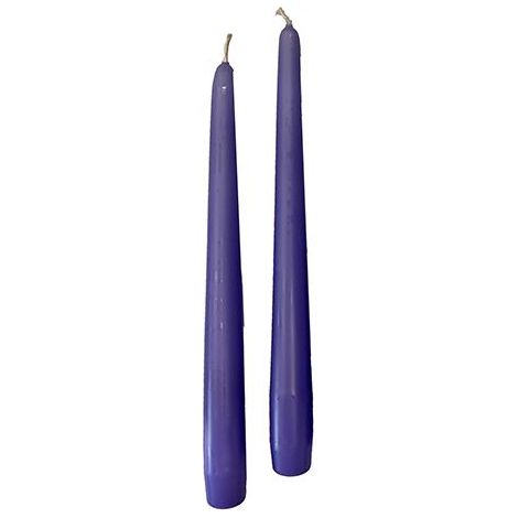 Cereria Di Giorgio Candele Coniche D 2,2 Cm H 25 Cm Lavanda 10 Pz