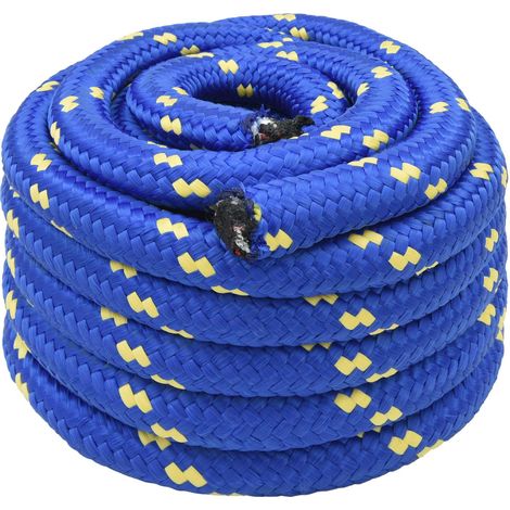 Mehrzweck-Allzweckseil 40 mm 10 m Blau PP 9600 kg Max. Traglast vidaXL