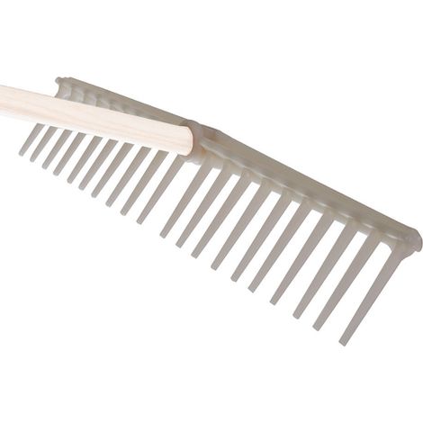 RASTRELLO IN POLIPROPILENE 20 DENTI PER ERBA E FIENO SPALLA DRITTA- - cm.63 gr.330 - 5 pezzi