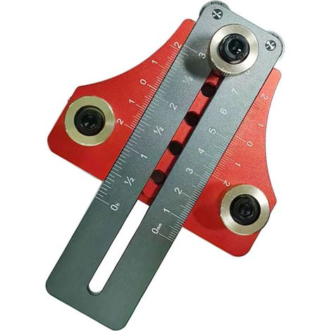 Gabarit de scie circulaire en alliage d'aluminium pour coupes précises de fines bandes, outil de travail du bois (1/5)