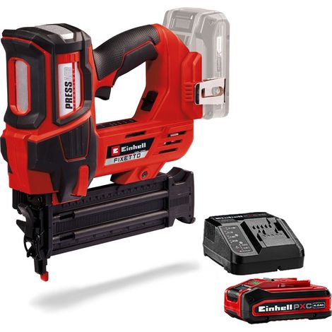 Einhell Professional 18v Cordless Nailer FIXETTO Brad 18GA 18/50 + 4AH Kit (1/5)