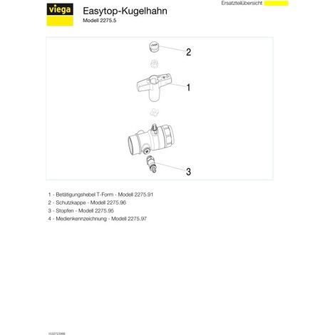 VIEGA 746933 Robinet à tournant sphérique Easytop 2275.5 (1/5)