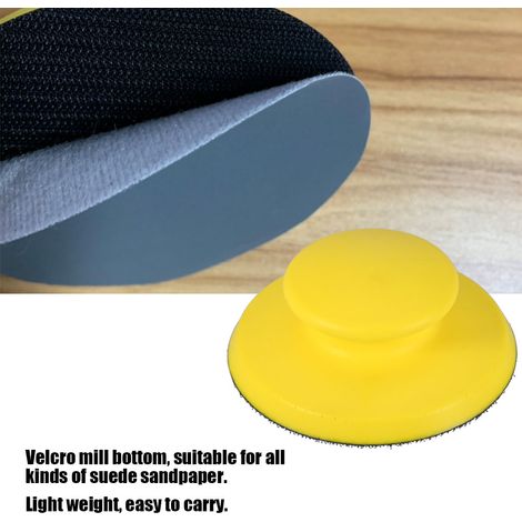 5-Zoll-Schaumstoff-Handschleifpad mit Klettverschluss, staubfrei (1/5)