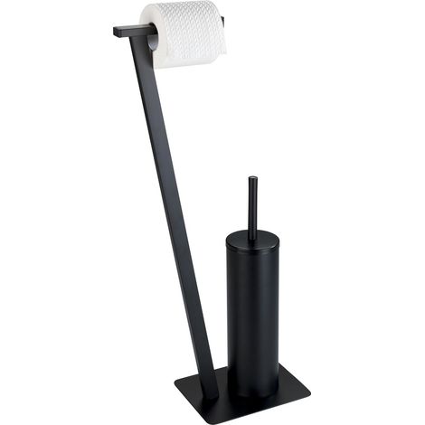 Serviteur WC 2 en 1 avec brosse et porte-rouleau LIRIO (1/3)
