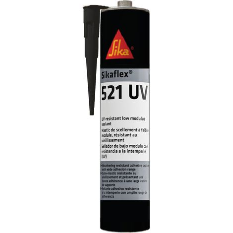 SIKA Sikaflex 521 UV Hybrid Sealant Glue - Negro - 300ml (1/9)