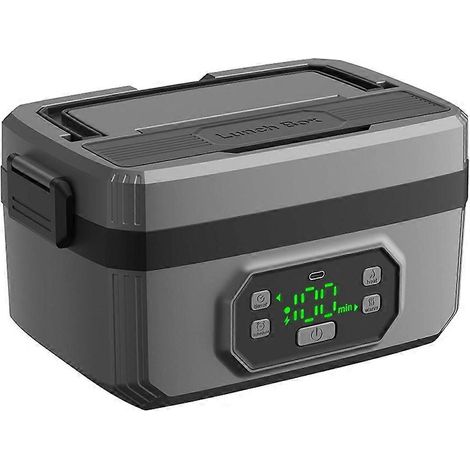 Wiederaufladbare, tragbare Lunchbox mit 1200 ml Fassungsvermögen, kabelloser Heizung, ideal für Schüler, Büro und Outdoor-Aktivitäten. (1/5)