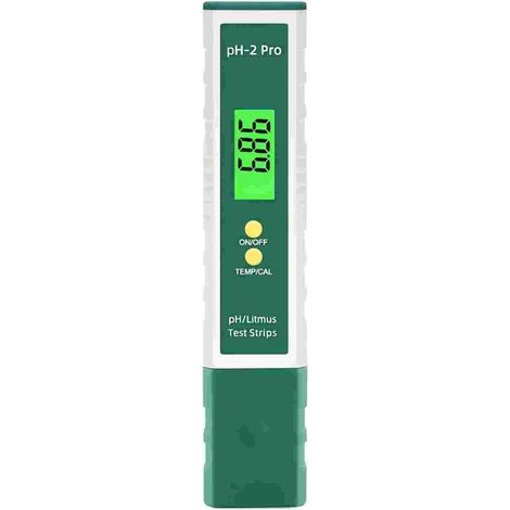 PH Mètre Numérique avec Litmus Bandelette Test fonction/Température, Multifonctionnel Testeur 0.01 Haute Précision (1/5)