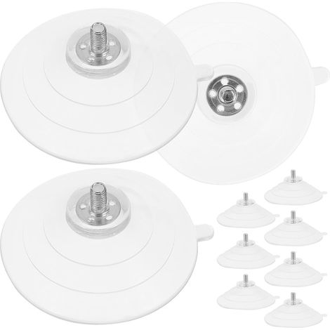 de 10 ventouses filetées M5 en PVC transparent crochets à
