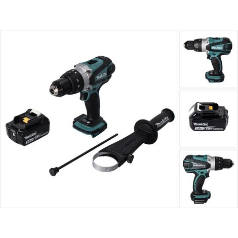 Taladro percutor a batería Makita DHP 458 F1 18 V 91 Nm + 1x batería 3.0 Ah - sin cargador