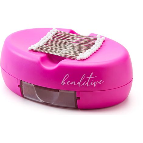 Magnetisches Nadelkissen mit Schublade – Leistungsstarkes magnetisches Nadelkissen zum Nähen – Inklusive 50 Quiltnadeln mit Glaskopf – Elegantes Nadelkissen (1/5)