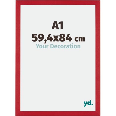 Cadre Puzzle A1 - 59.4x84 cm - Rouge - MDF - Mura. (1/5)