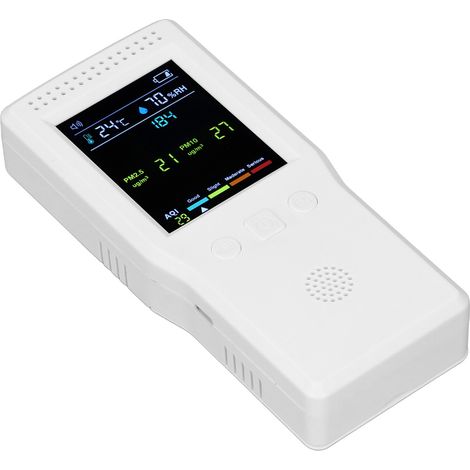 Détecteur de Qualité d'Air 9 en 1 - Mesure CO2, PM2.5, Formaldéhyde, Température et Humidité - Appareil Multifonction (1/5)