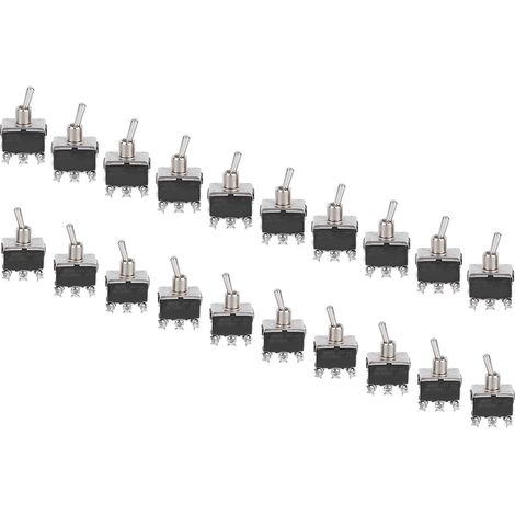 BERM@ 20 Stück Kippschalter BEM‑1321 LED-Licht-Wippschalter 1,8 m 2-stufig Ein-Ein 15 A 250 V AC (1/5)
