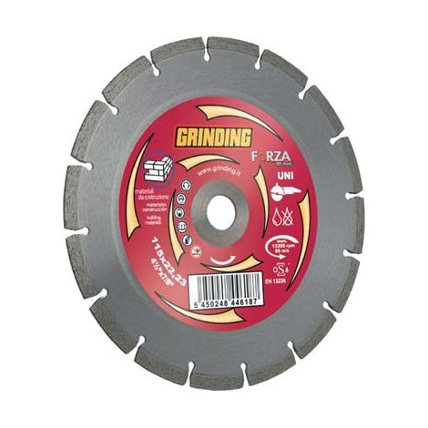 DISCO DIAMANTATO A SETTORE FORZA  MM 230X22,2 H.MM 2,5